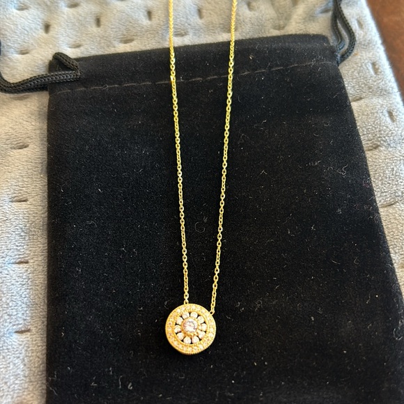 Cubic Zirconia Sterling Silver or Vermeil Pendant - Picture 7 of 9